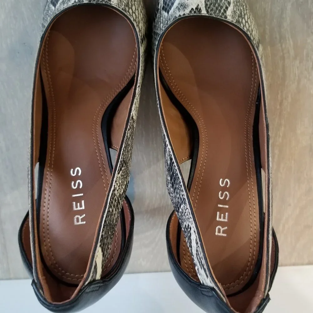 *NEW*REISS SAMARA LEATHER  SNAKE SIZE EU38 US 7.5 - Picture 7 of 9